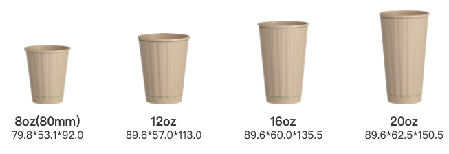 壓紋熱杯size chart